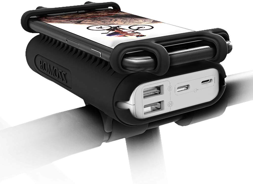 Telefoonhouder met powerbank